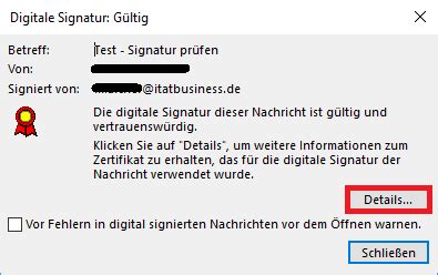 Emails Auf Echtheit Pr Fen Anhand Der Digitalen Signatur