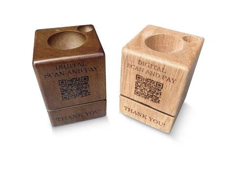 Custom Qr Code Check Presenter Moslow Wood Products Virginia