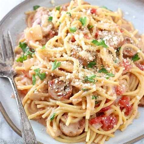 One Pot Italian Sausage Pasta - Belle of the Kitchen