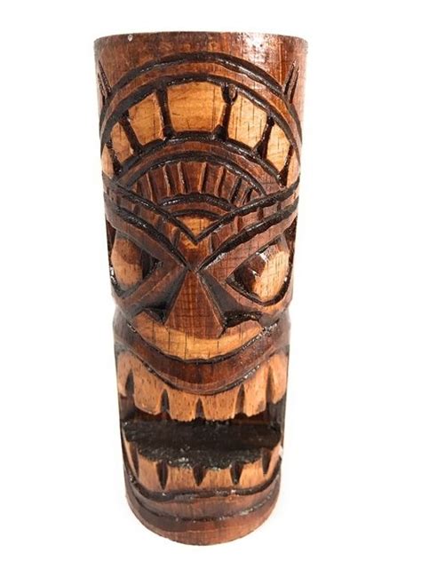 Love Tiki Totem 6" - Antique Finish - Hawaii Gifts | #dpt538615 | Tiki totem, Tiki head, Tiki art