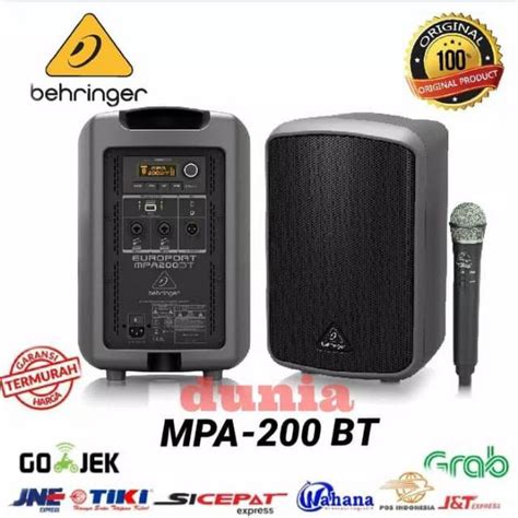 Jual Speaker Portable Amplifier Wireless Behringer Mpa Bt Original