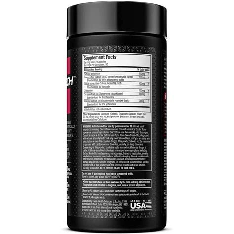 Muscletech Hydroxycut Hardcore Elite 50Serv 100Caps Protein House Egypt