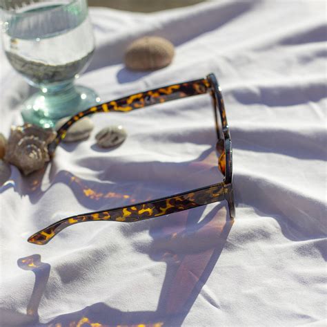 Glossy Tortoise Shell Semi Cat Eye Sunglasses By Sugar and Style