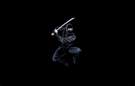 Black Ninja Silhouette Desktop Wallpapers - Wallpaper Cave