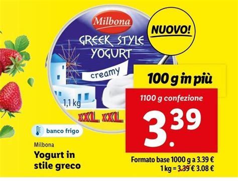 Offerta Yogurt In Stile Greco Milbona Nel Volantino Di Lidl