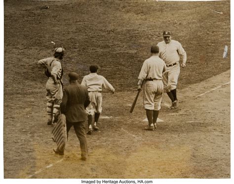 1927 Babe Ruth 60th Home Run Original News Photograph Psa Dna Type Lot 50057 Heritage Auctions