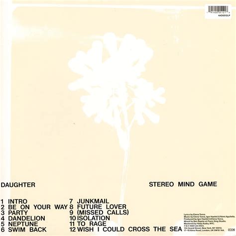 Daughter Stereo Mind Game Black Vinyl Edition Vinyl Lp 2023 Uk