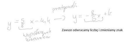 Oblicz Wsp Czynnik Kierunkowy Prostej Prostopad Ej Do Podanej Prostej