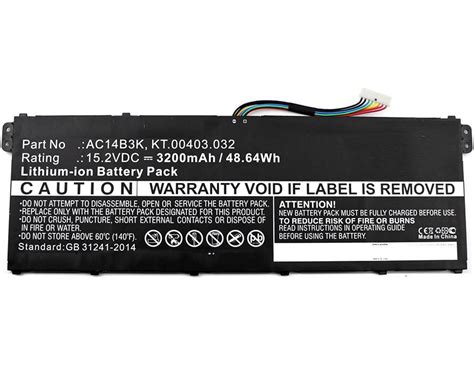 MBXAC BA0043 CoreParts Laptop Battery For Acer 49Wh Li Ion 15 2V