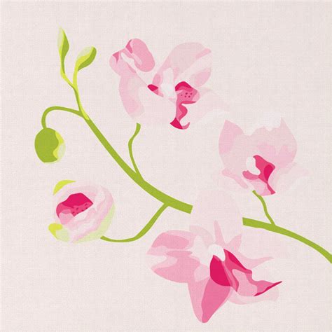 Mini peinture par numéros à peindre Branche d Orchidées