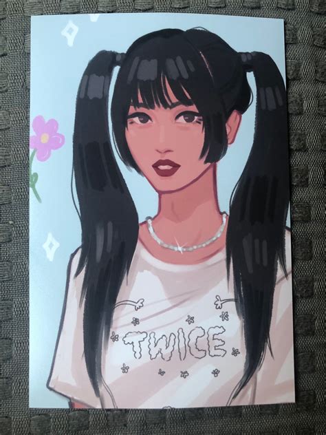 "This is a 4\"6\" mini print with my Momo fanart on it!" 16 Year Old, Twice, Large Prints ...