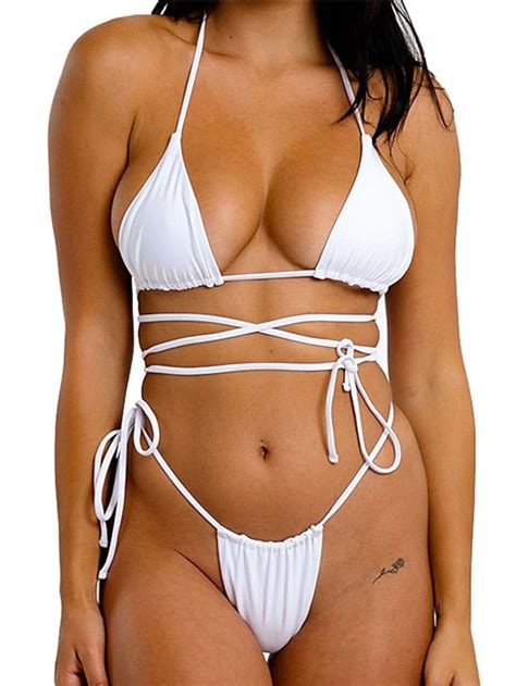 Dames Zwemkleding Bikini Stuks Grote Maten Zwempak Open Achterkant