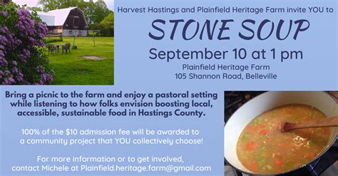 Stone Soup Fundraiser To Help Foster Local Food In Hastings County