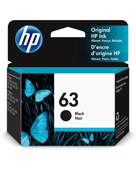 Hp 63 Original Black Ink Cartridge F6u62an For Hp Deskjet Envy