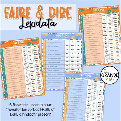 FAIRE DIRE Lexidata