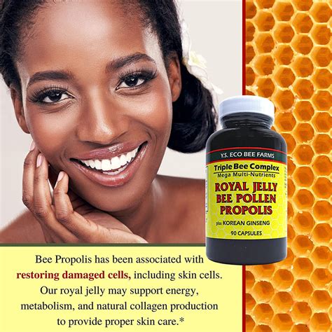 Ys Eco Bee Farms Triple Bee Complex Royal Jelly Bee Pollen Propolis