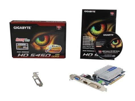 Gigabyte Radeon Hd 5450 Video Card Gv R545sl 1gi