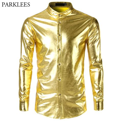 Mens Gold Dress Shirts