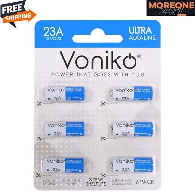 Voniko Alkaline Battery 23A Ultra 23A Batteries 6 Pack Long