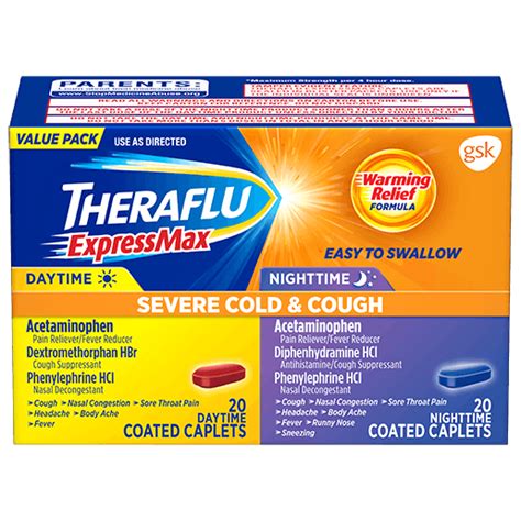 Severe Cold And Flu Medicine Hot Liquid Powder Theraflu