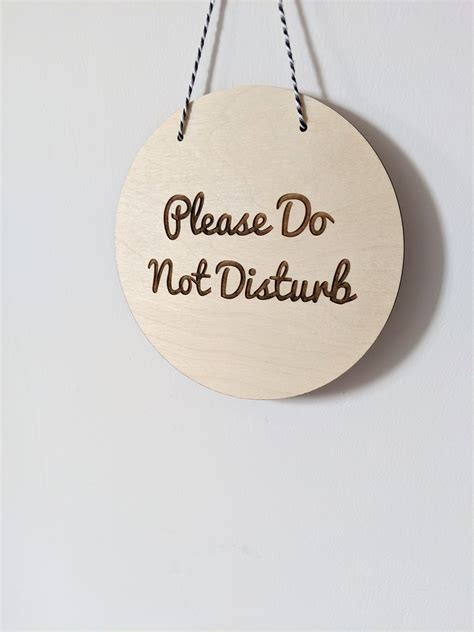 Please Do Not Disturb Sign Do Not Disturb Wooden Door Sign Etsy