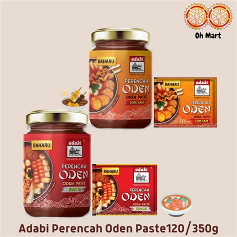 Adabi Perencah Oden Oden Paste Kimchitom Yam 120350g Shopee Malaysia