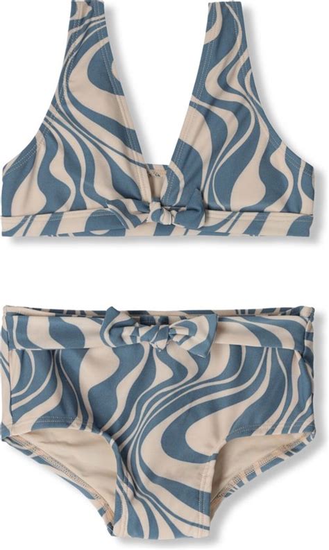 Beachlife Swirl Bikini Zwemkleding Meisjes Blauw Maat 110 116 Bol