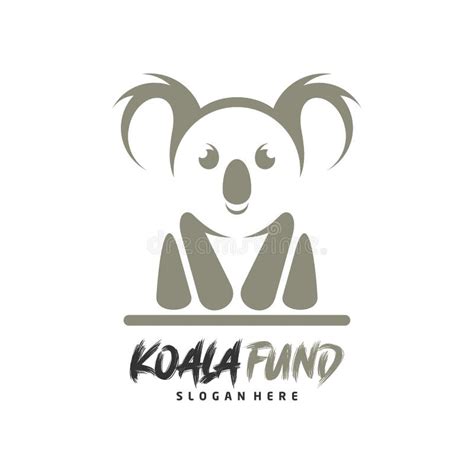 Koala Logo Design Vector Illustration Design Koala Logo Template Stock