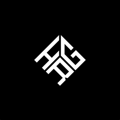 Hrg Letter Logo Design On Black Background Hrg Creative Initials