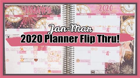 January March Erin Condren Planner Flip Thru Youtube