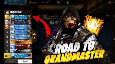 Free Fire Live Cs Rank Push Gold To Grandmaster Youtube