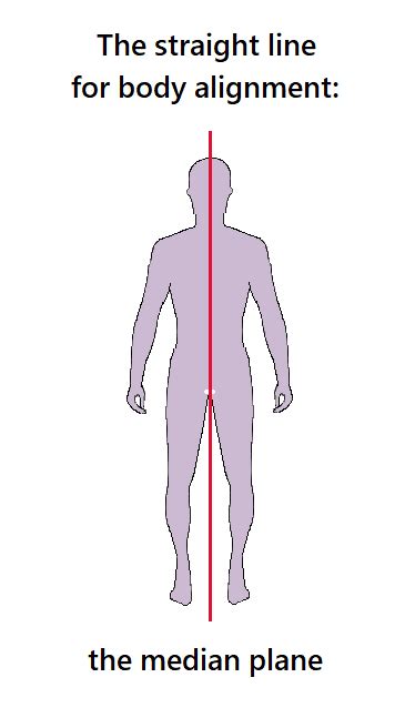 markers for alignment median plane