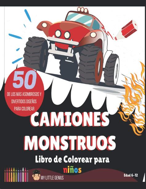 Buy Camiones Monstruos libro de colorear para niños 50 de los mas