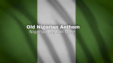 Nigeria We Hail Thee Instrumental With Lyrics Youtube