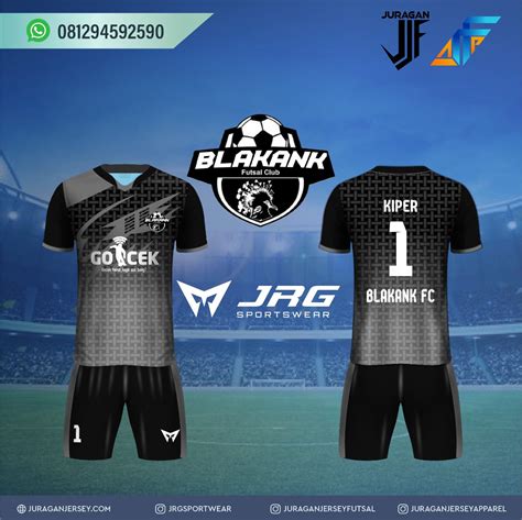 19 Desain Jersey Futsal Abu Abu Hitam
