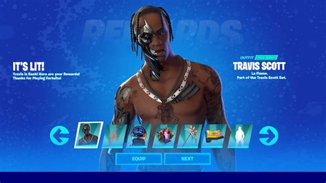 Travis Scotts Skin Return In Fortnite Item Shop Confirmed Release