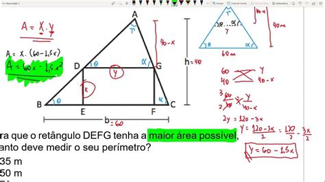 Questão 31 Na Figura A Seguir O Triangulo Abc Representa Um Terreno Com Base B 60m De