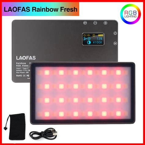 Laofas Rainbow Fresh Rgb Led Camera Light Full Color Output Video Light ...