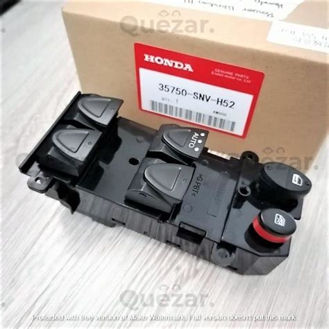 Left Driver Side Power Master Window Control Switch For Honda Civic