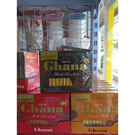 Lotte Ghana Chocolate Bars Black Milk Roast Milk Lazada Ph