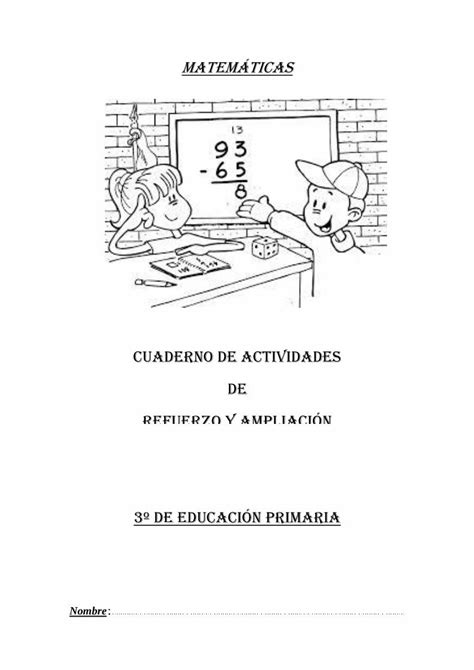 Pdf Cuaderno De Actividades De Refuerzo Y AmpliaciÓn 3º De · En Un Número De Cuatro Cifras