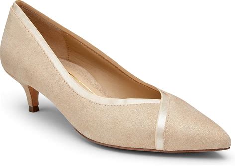 Vionic Womens Kit Sylvie Heesl Ladies Dress Pumps With Concealed Orthotic Arch Support Beige