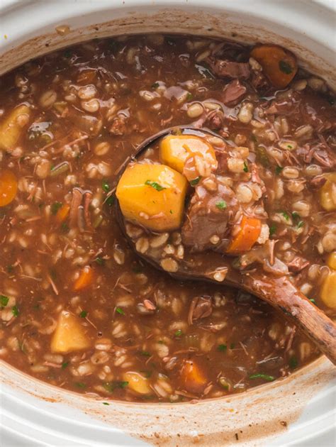 Slow Cooker Beef Barley Soup The Magical Slow Cooker