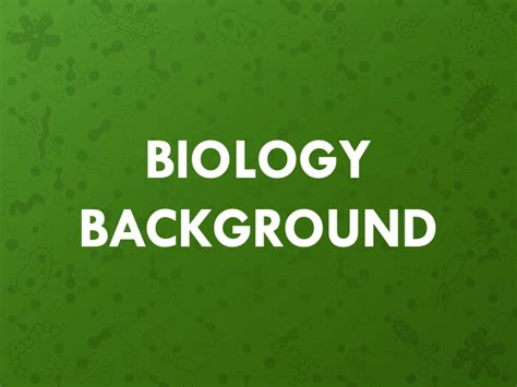 Free Biology Background Presentation For Powerpoint And Google Slides