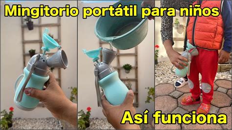 Baño portátil para bebés Mingitorio portátil para niños YouTube