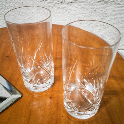 Duo De Verres Long Drink En Cristal L Atelier Imparfait