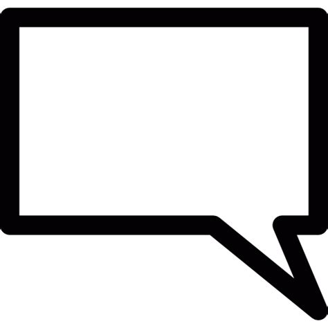 Square speech bubble icon