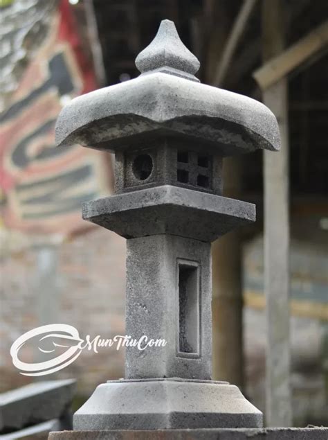 Jual Japanese Stone Lantern Lampion Batu Bentuk Atap Payung Cagak