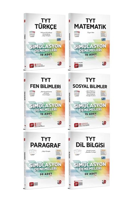 3D 2023 Tyt Yayınları Simülasyon Denemeleri 6 Kitap Fiyatı