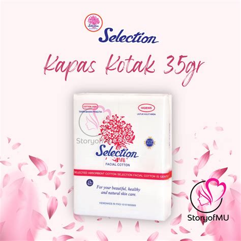 Jual Kapas Selection Facial Cotton Kotak Gr Kapas Wajah Lapis Tebal